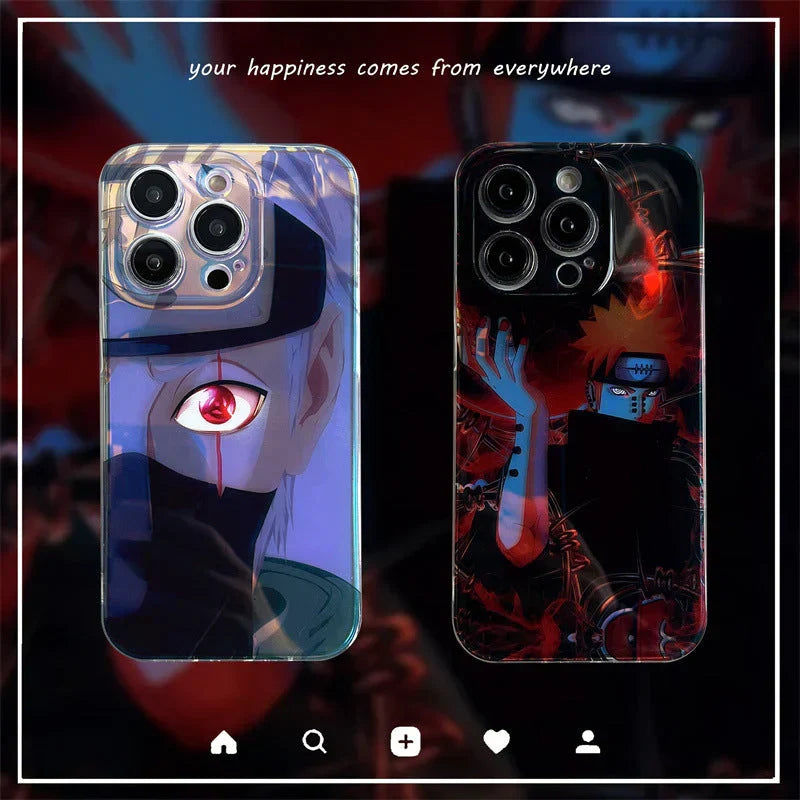 Coque de téléphone antichoc en silicone tendance exquise Kakashi/Pain Apple