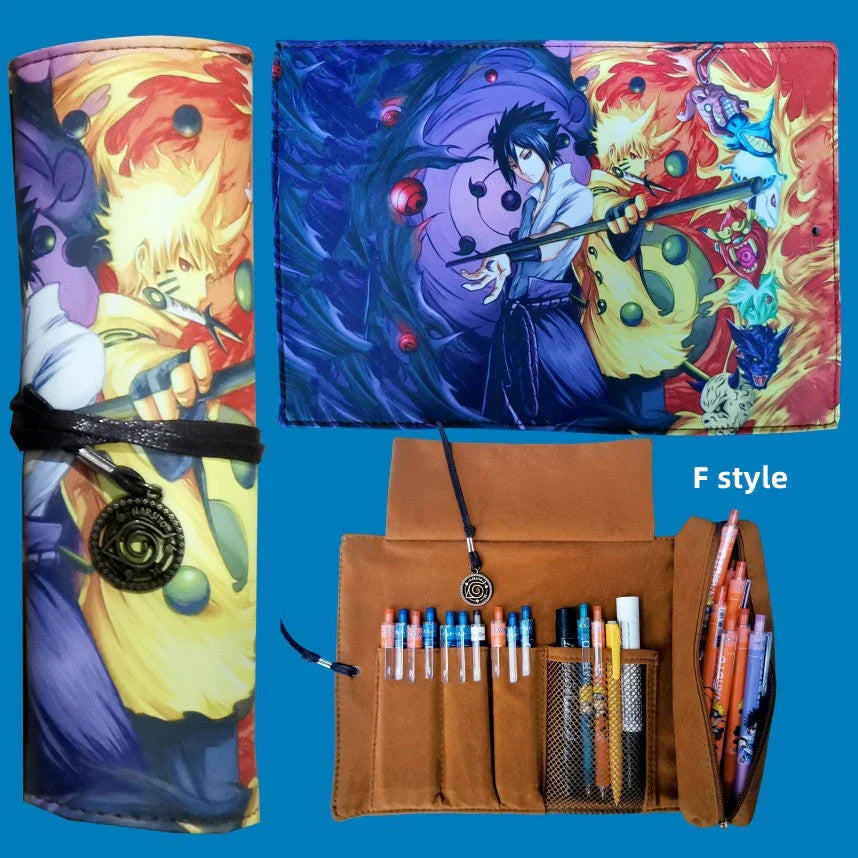 Itachi/Sasuke motif haute définition Impression magnifique défilement de dessin animé trousse créative