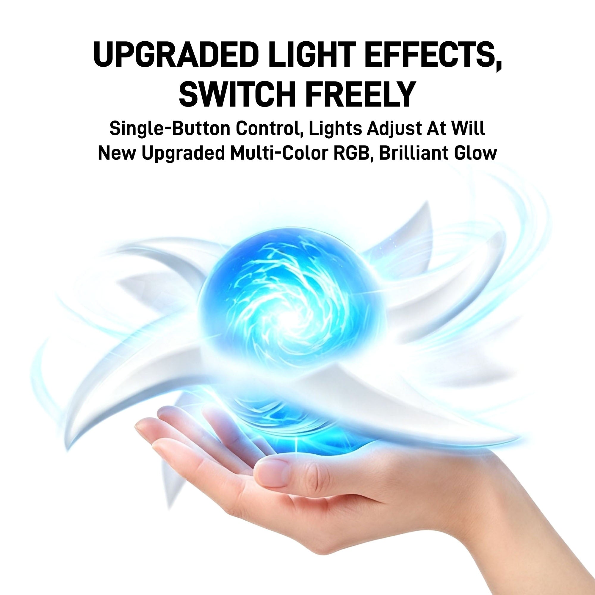 Naruto Rasengan Spiral Shuriken LED Light Up Cosplay Prop, 1:1 Replica Rotatable RGB Color Changing Glowing Ninja Shuriken Toy, Anime Cosplay Accessory Collectible Gift For Fans