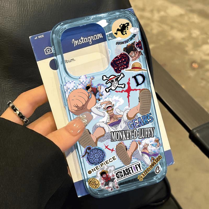 Coque de téléphone antichoc en silicone iPhone Nika Luffy