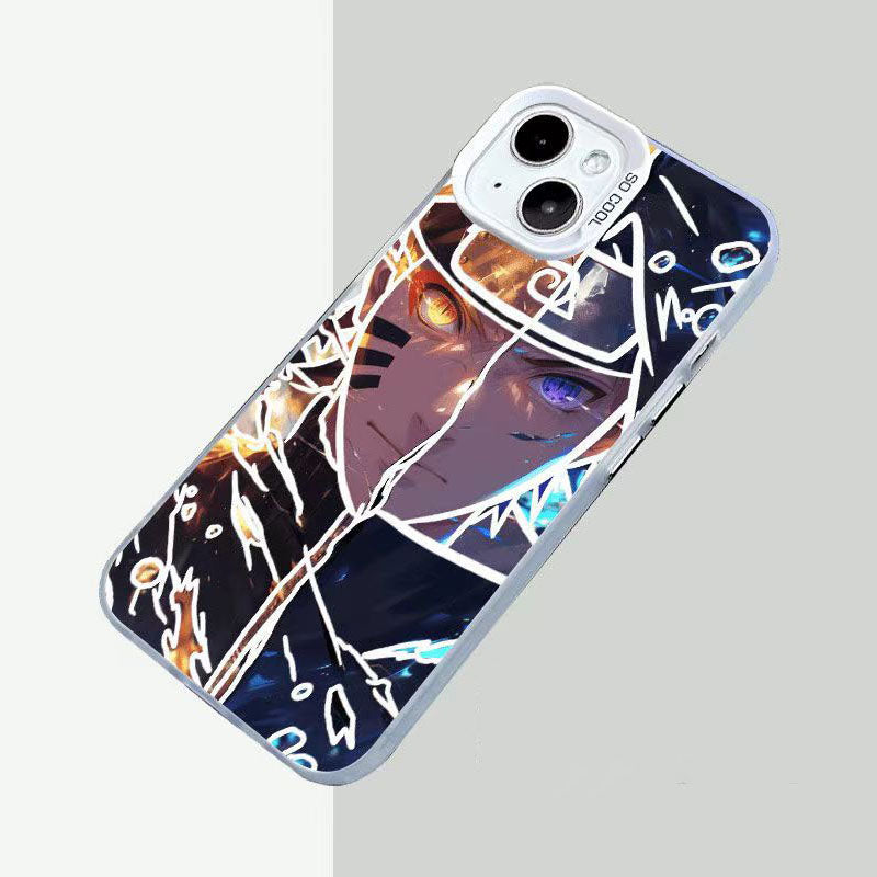 Coque de téléphone antichoc en silicone Uchiha Sasuke pour iPhone