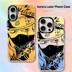 Naruto Sasuke Anime Phone Case, Graffiti Style Multi Character Shockproof Protective Case For iPhone All Models Anti-Scratch Soft TPU Cell Phone Cover