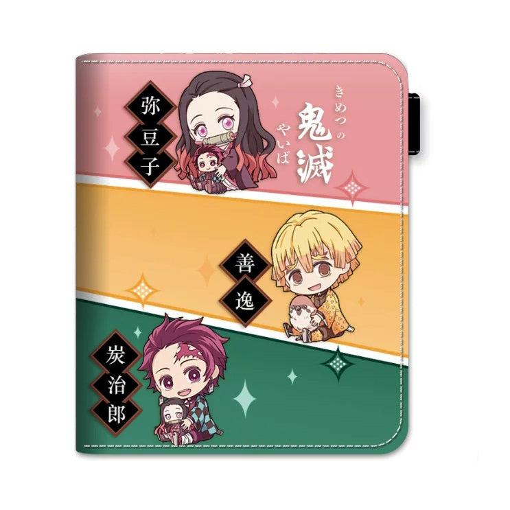 Demon Slayer Tanjiro Nezuko Anime Wallet, PU Leather Short Bifold Wallet for Fans
