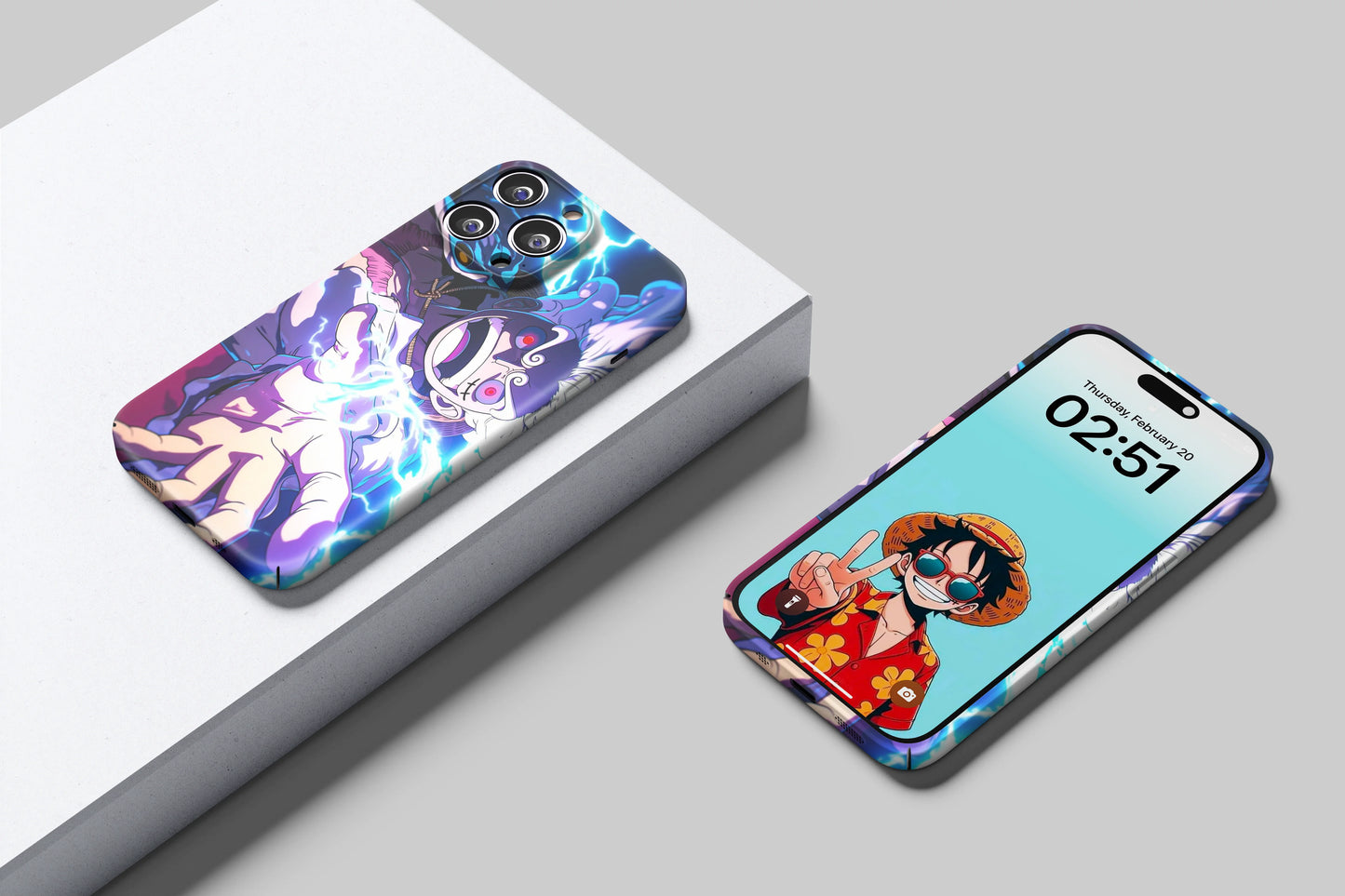 Gear 5 Luffy God Nika Smile| One Piece 3D Printed Anime Phone Case