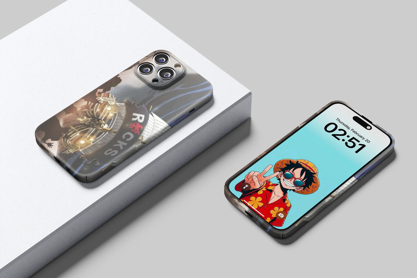 Legendary Rocks Monster Ship | One Piece 3D Printed Anime Phone Case