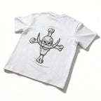One Piece Whitebeard Edward Newgate Embroidered T-Shirt, Anime Oversized Cotton Tee