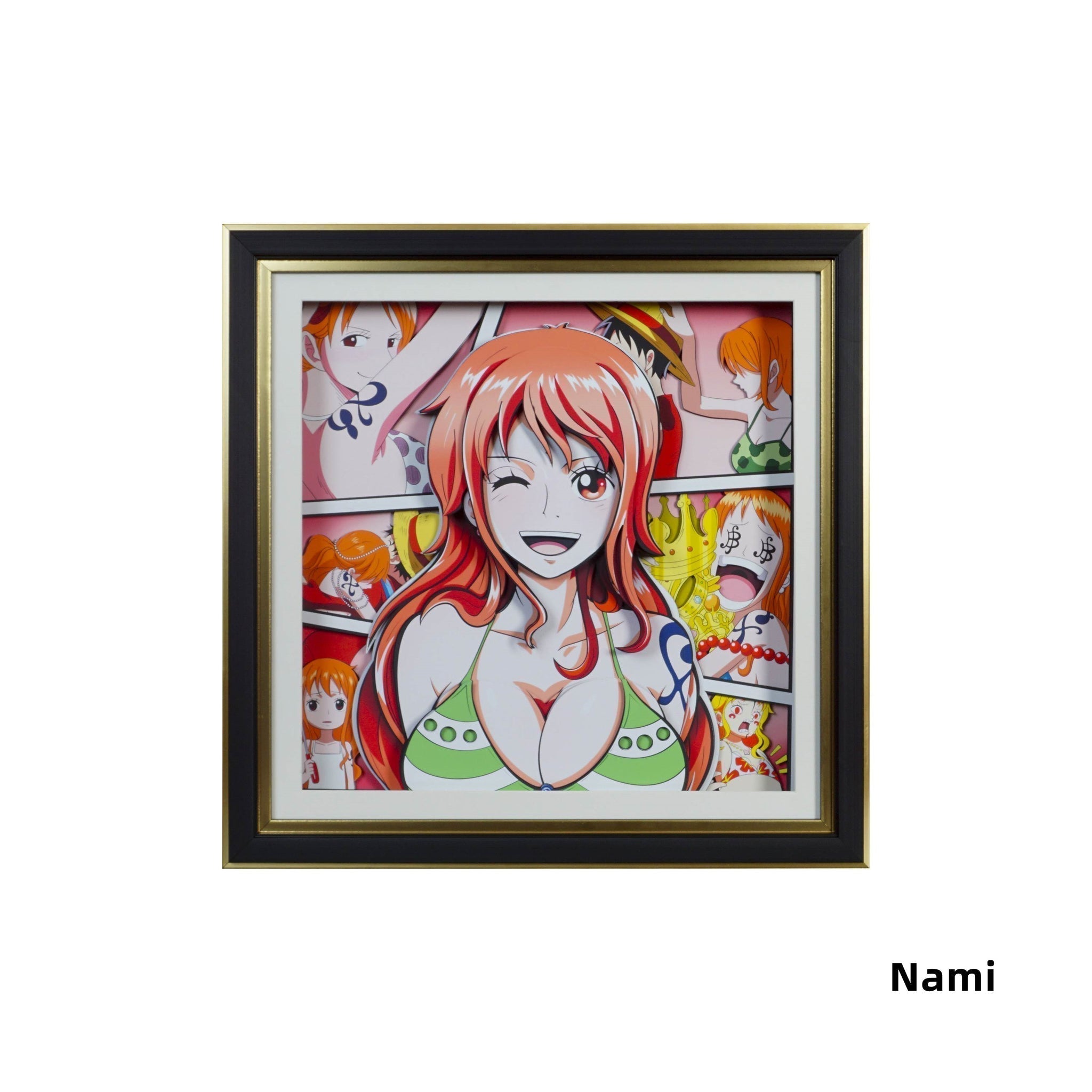 Luffy/Ace/Zoro dessin 3D de bande dessinée artisanale