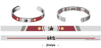 Bracelets secondaires en métal Jiraya/Itachi (diamètre intérieur 64 mm x 8 mm)