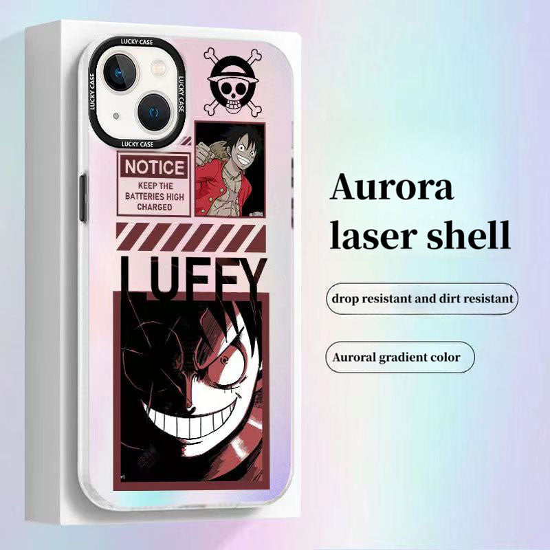 Coque de téléphone Luffy/Zoro/Shanks en silicone antichoc pour iPhone