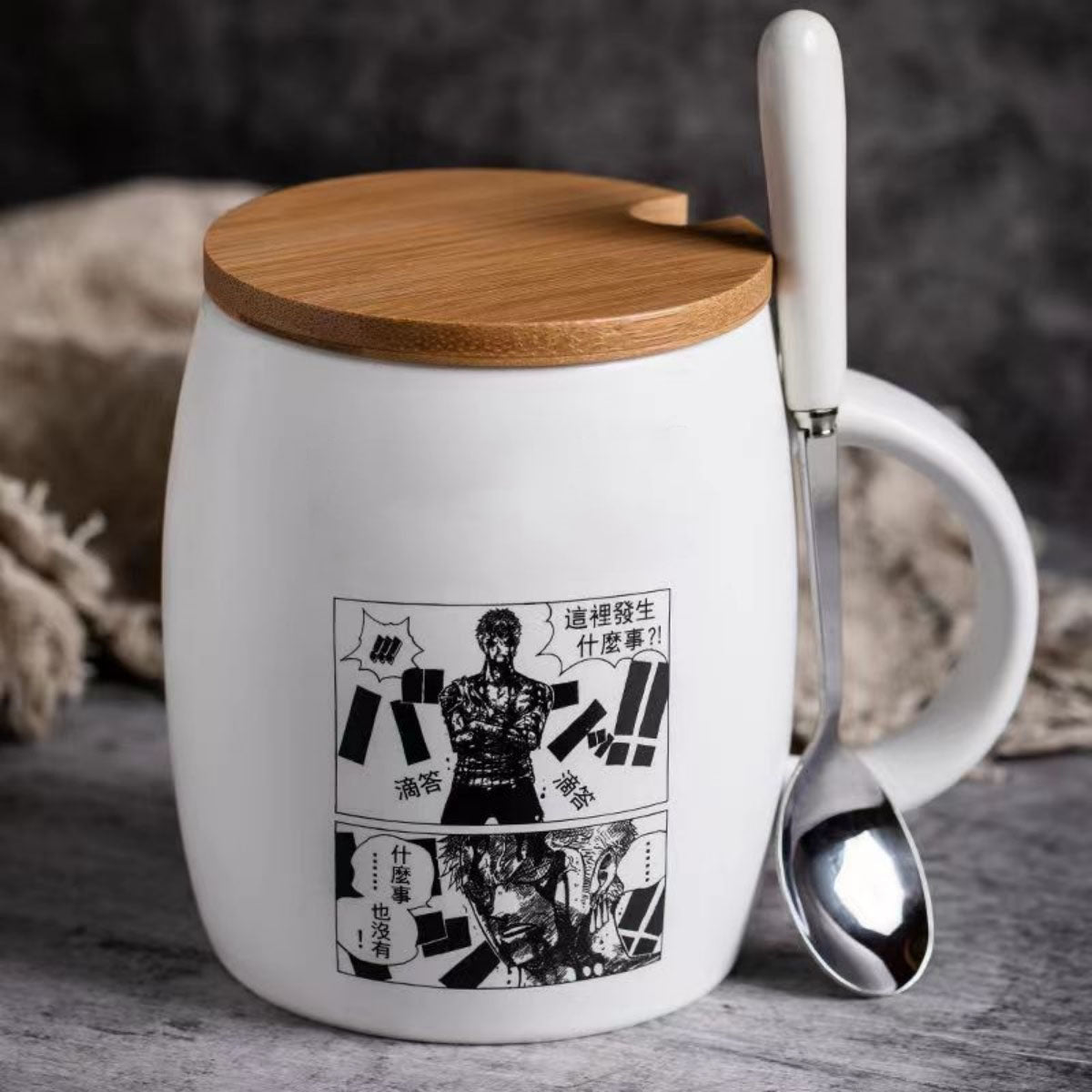 Tasse en céramique Luffy/Zoro Tasse en céramique délicate, durable et résistante à la chaleur