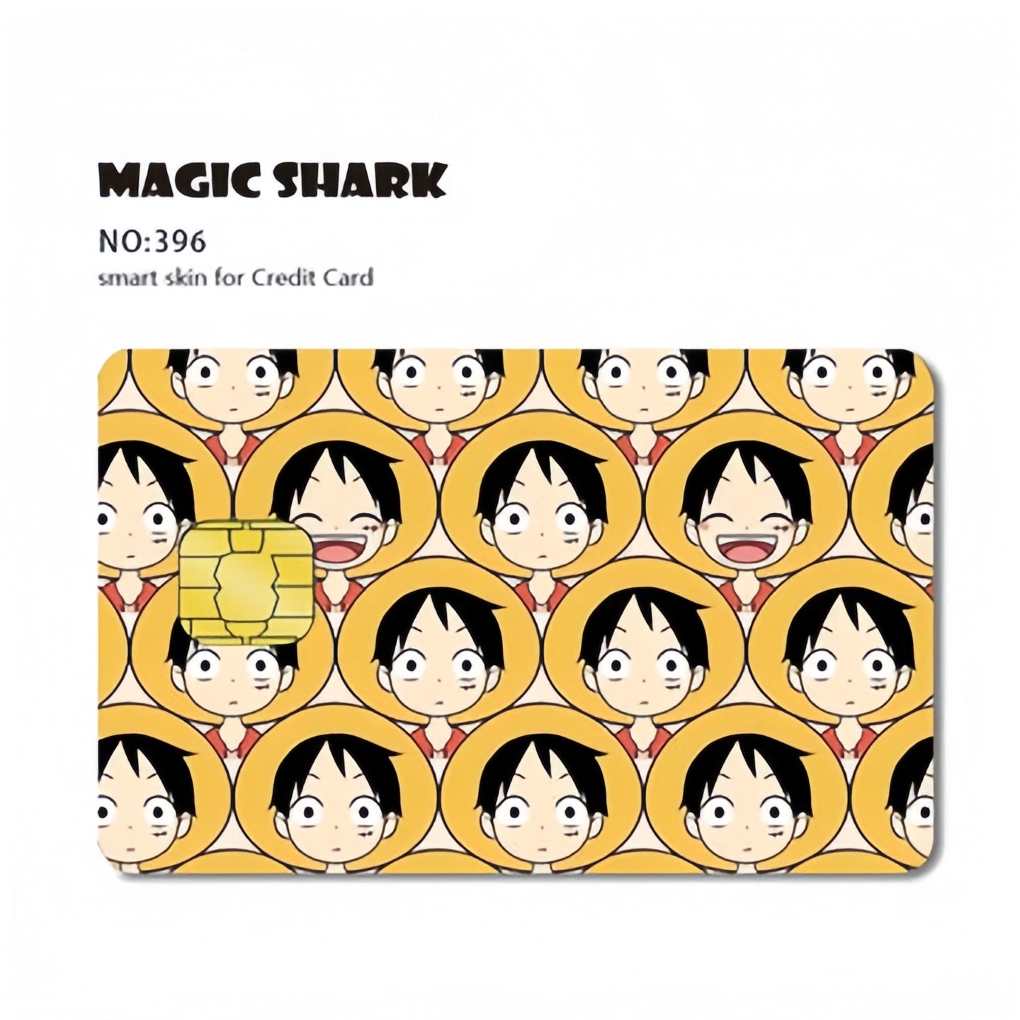 Autocollants de carte bancaire Luffy/Zoro épaissis avec gommage cristal personnalisés