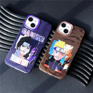 Coque de téléphone anti-collision en silicone tendance exquise Sasuke/Uzumaki Apple