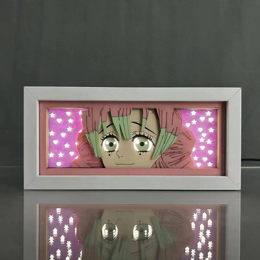 Tanjirou/Nezuko/Giyuu/Mitsuri Veilleuses de bureau exquises Luminescence Décoration de bureau