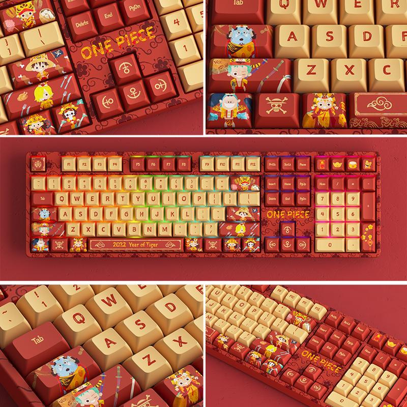 Luffy tri-mode connection RGB backlit mechanical keyboard