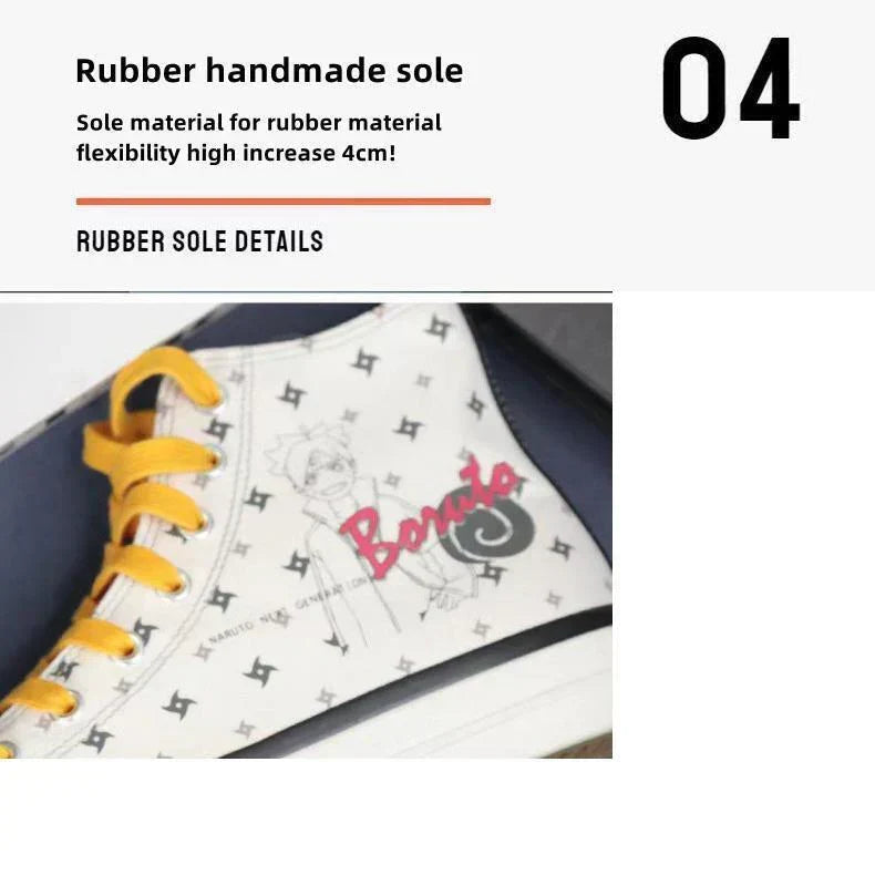 Uzumaki Boruto chaussures en toile décontractées et confortables
