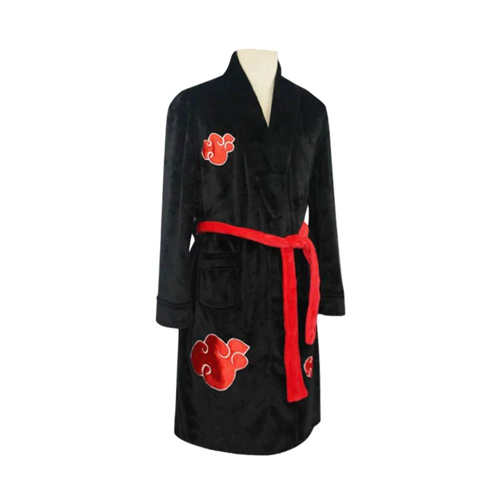 Robe de nuit en flanelle de ninja Fire Shadow - Endormez-vous dans une chemise de nuit confortable