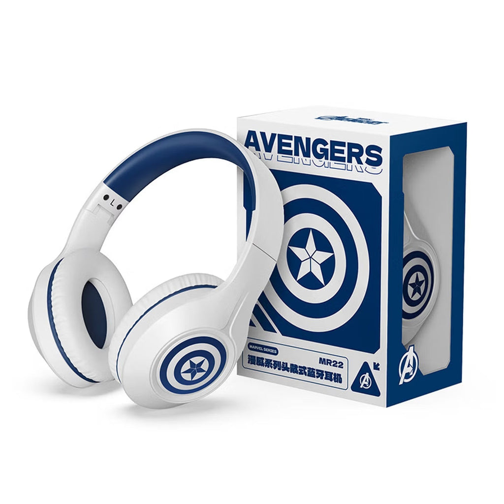 Casque sans fil Marvel Avengers Captain America Iron Man, Casque de jeu supra-auriculaire Bluetooth 5.4