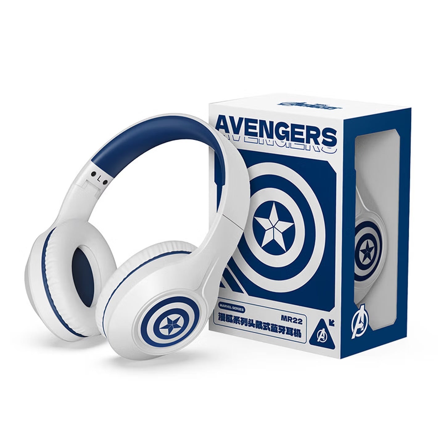 Casque sans fil Marvel Avengers Captain America Iron Man, Casque de jeu supra-auriculaire Bluetooth 5.4