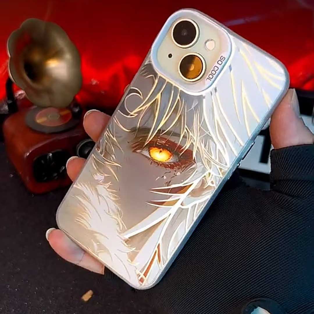 Coque de téléphone anti-collision en silicone tendance raffinée Inuyasha pour iPhone