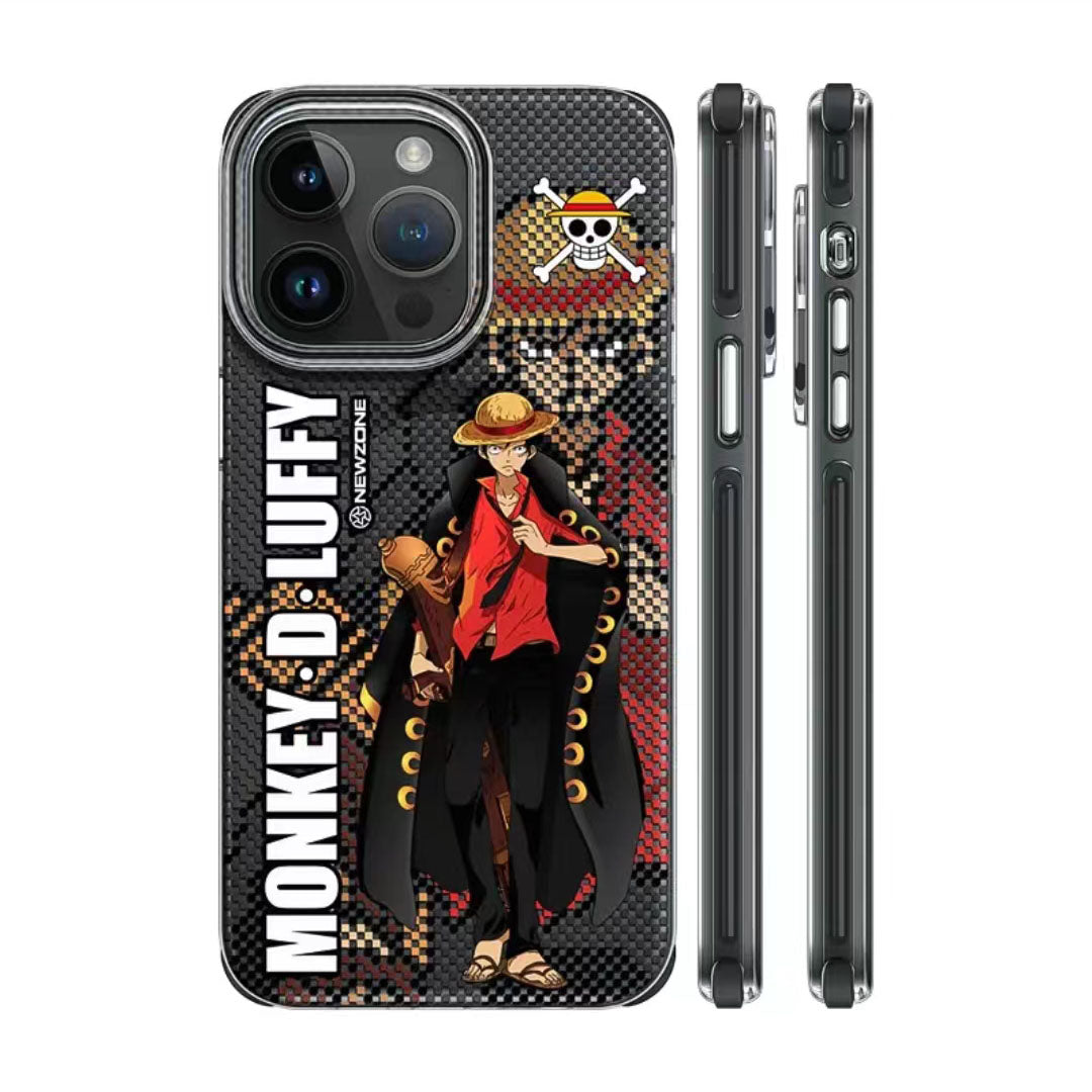 Coque Luffy/Zoro en silicone antichoc pour iPhone