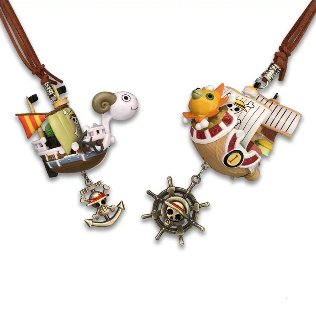 Mille Sunny/Going Merry Porte-clés exquis en forme de bateau pirate, suspensions pour voiture