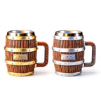 Chope/Mug Luffy Ace One Piece en forme de tonneau, en acier inoxydable 304, pour bière ou café, avec motifs pirates et anime