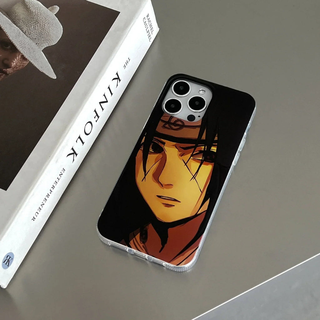 Coque de téléphone Itachi/Gaara Apple exquise en silicone anti-collision
