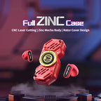 Écouteurs sans fil TWS Bluetooth 5.4 Marvel Iron Man Captain America Fidget Spinner, écouteurs sans fil à rabat magnétique Mecha en alliage de zinc