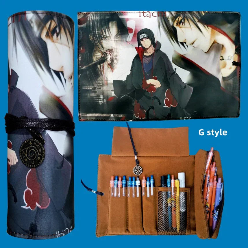 Itachi/Sasuke motif haute définition Impression magnifique défilement de dessin animé trousse créative