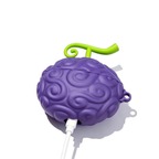 Coque AirPods One Piece Luffy Ace Fruit du Démon, Housse de Protection en Silicone 3D pour Écouteurs avec Porte-clés
