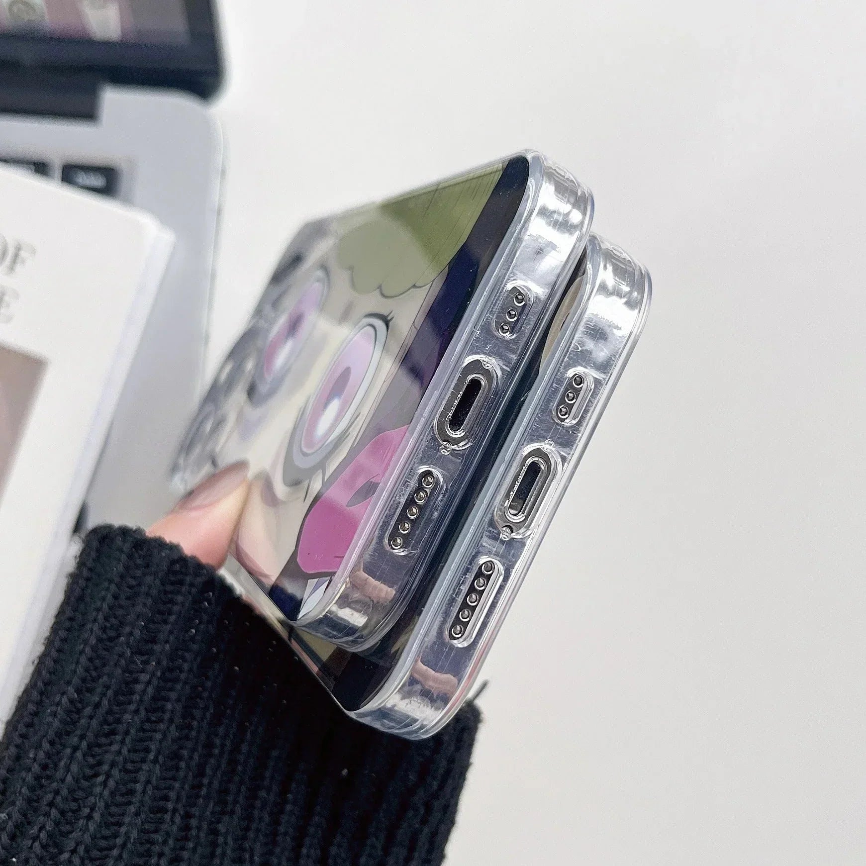 Coque de téléphone Nezuko/Tanjirou en silicone résistant aux chocs