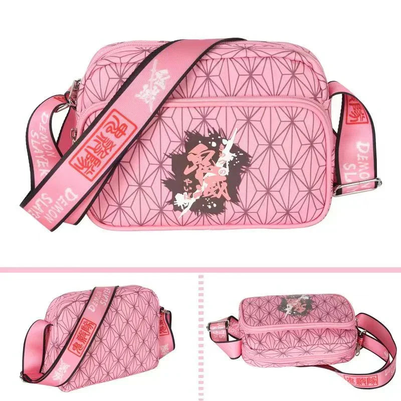 Tanjirou/Nezuko/Zenitsu/Giyuu petit sac à bandoulière unique sac cartable pour étudiants capacité suffisante