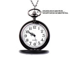 One Piece Monkey D Luffy Whitebeard Pocket Watch, Anime Pirate Skull Quartz Necklace Watch