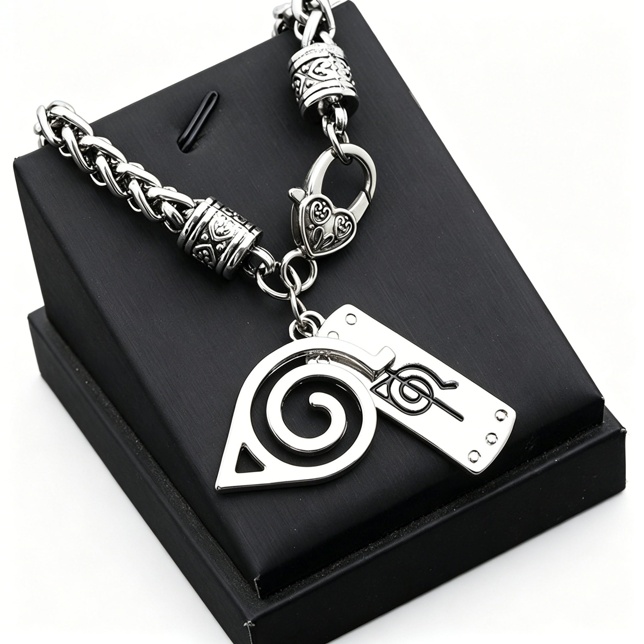 Naruto Leaf Village & Anti-Leaf Symbol Bracelet - Anime Cosplay Jewelry