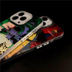 Coque de téléphone Luffy/Zoro en silicone antichoc pour iPhone