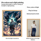 Luffy/Zoro/Sanji peuvent servir de miroirs, de peintures décoratives ou de tableaux lumineux.