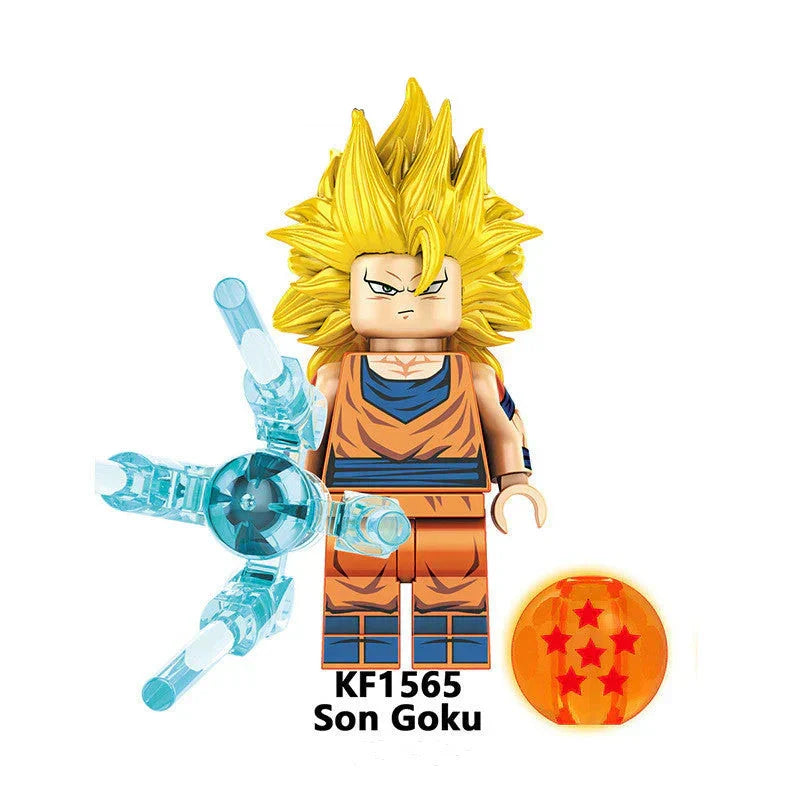 Jouet de construction en blocs à assembler Son Goku/Vegeta Super Saiyan 4