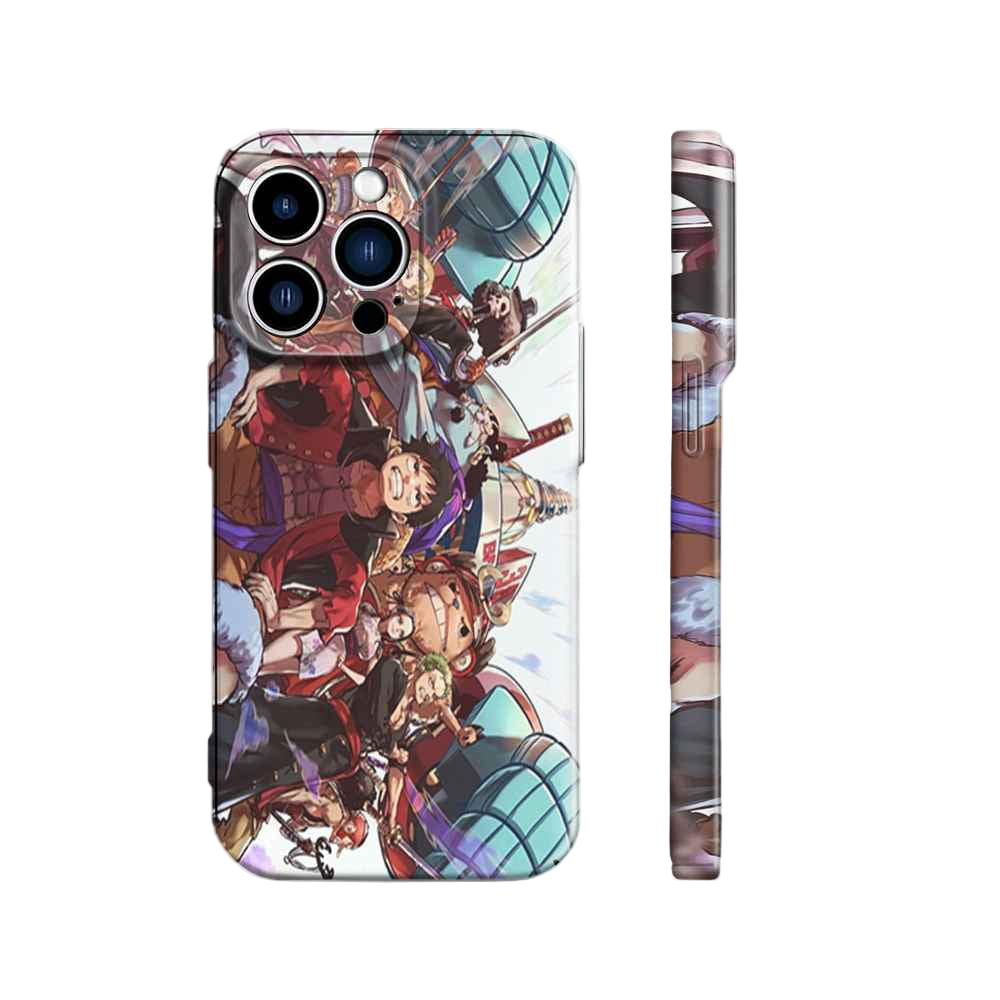 Luffy & The Straw Hat Family | One Piece 3D Printed Anime Phone Case