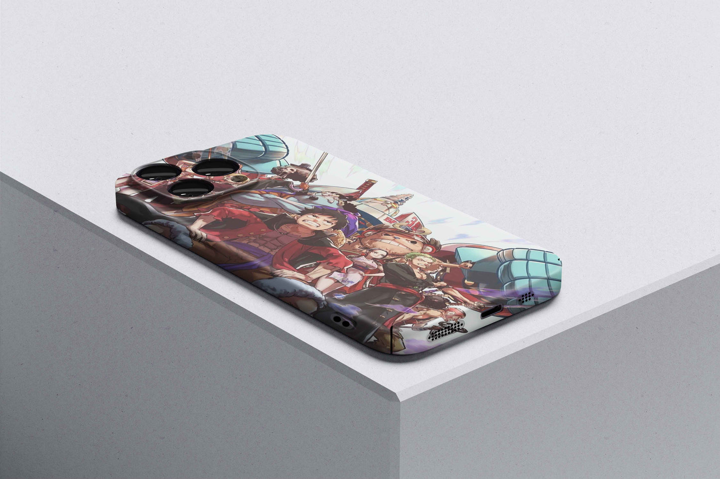 Luffy & The Straw Hat Family | One Piece 3D Printed Anime Phone Case