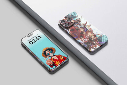 Luffy & The Straw Hat Family | One Piece 3D Printed Anime Phone Case