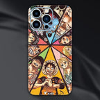 Film arrière de téléphone portable Luffy/Ace/Zoro iPhone, autocollant avec beau motif