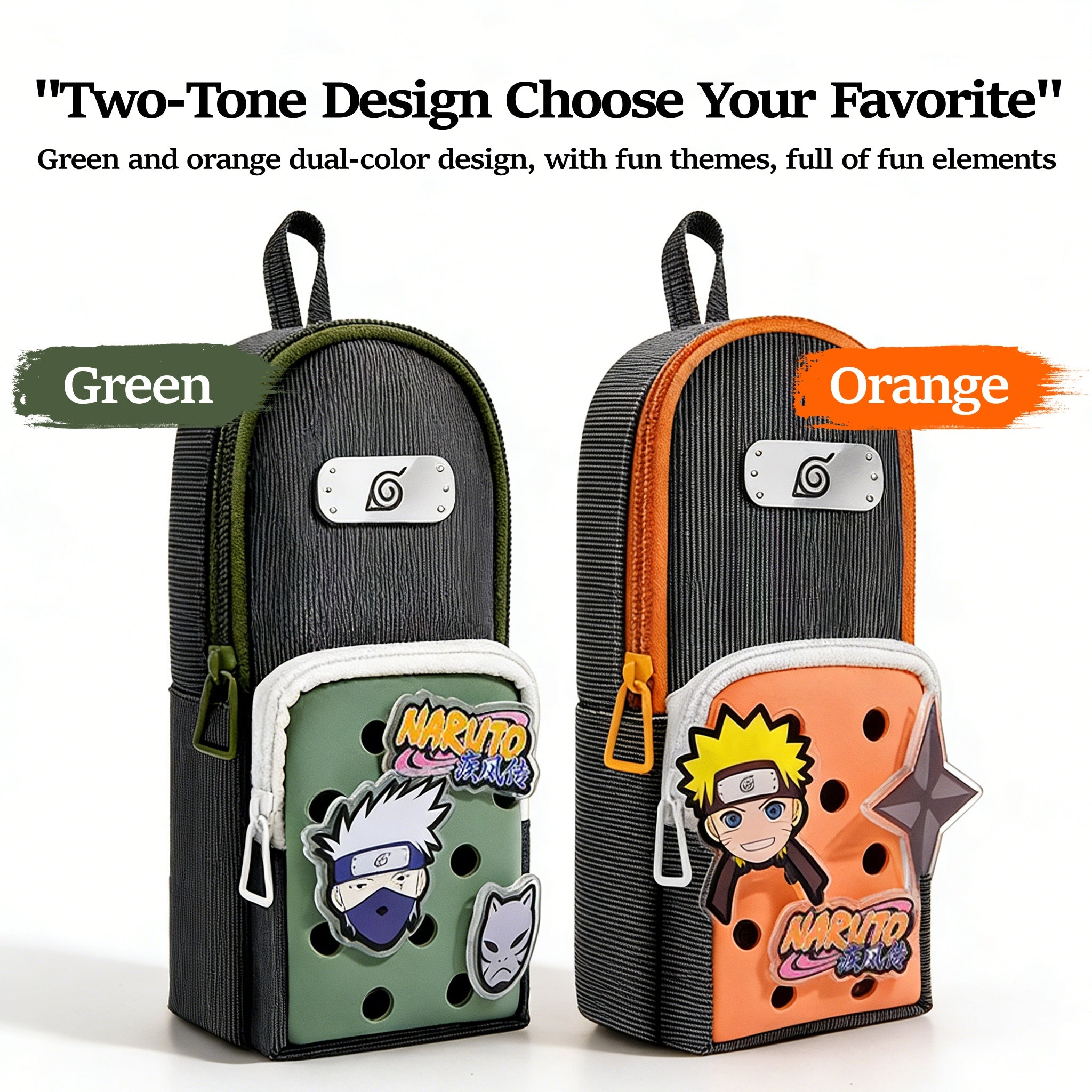 Trousse Naruto Kakashi, Trousse à crayons Anime grande capacité avec stylo Kunai