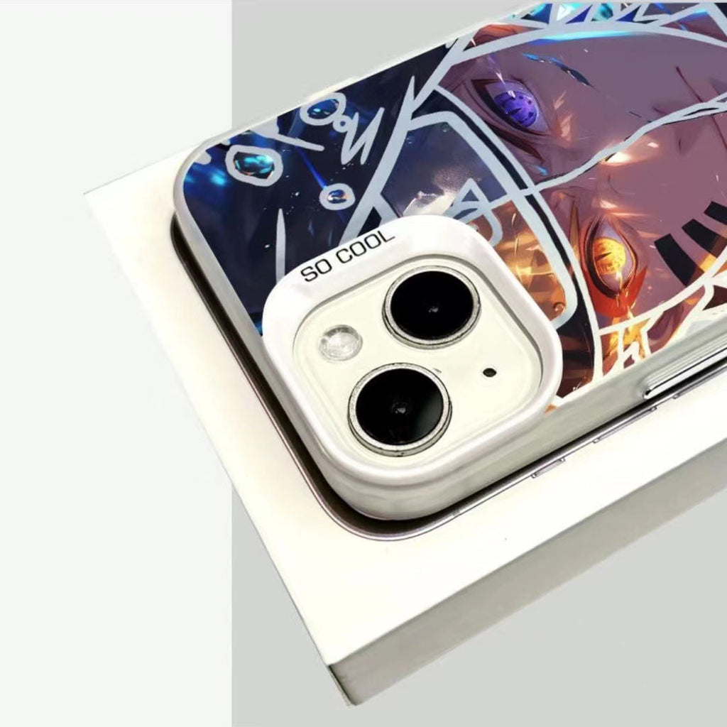 Coque de téléphone antichoc en silicone Uchiha Sasuke pour iPhone