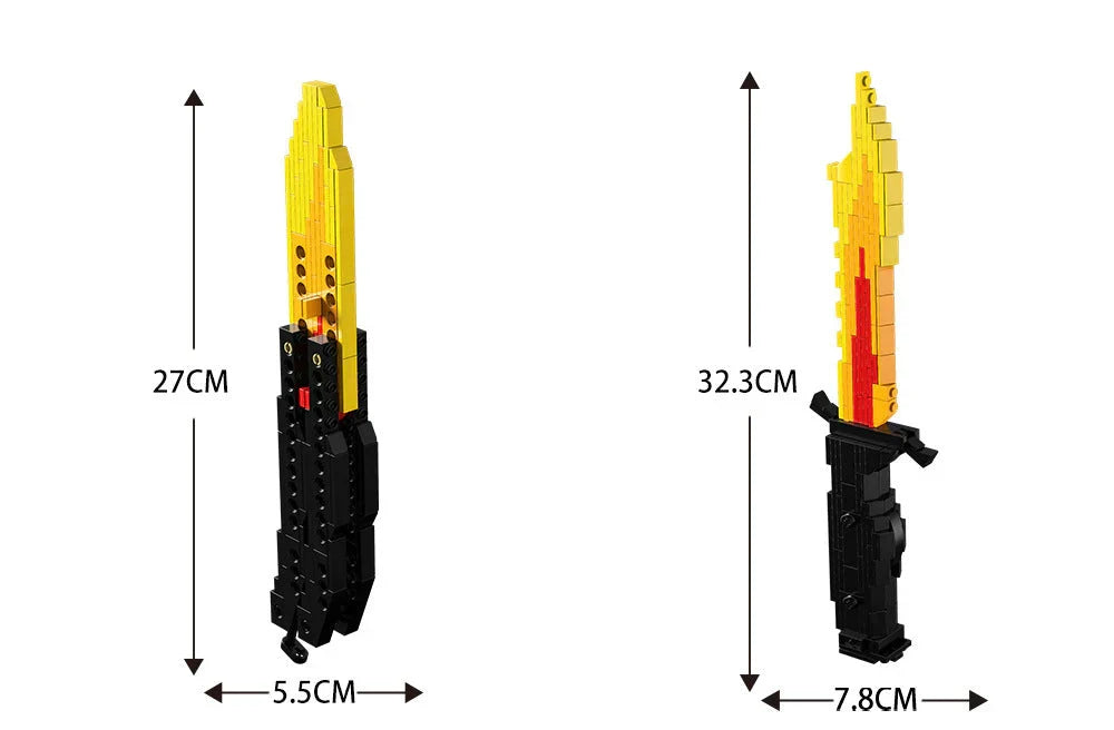 Maquette de jeu de construction flamme de Rengoku Kyoujurou