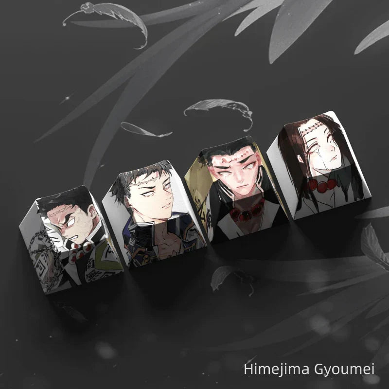 Capuchon de clavier mécanique créatif transparent Nezuko/Tanjirou/Tokitou Muichirou mignon