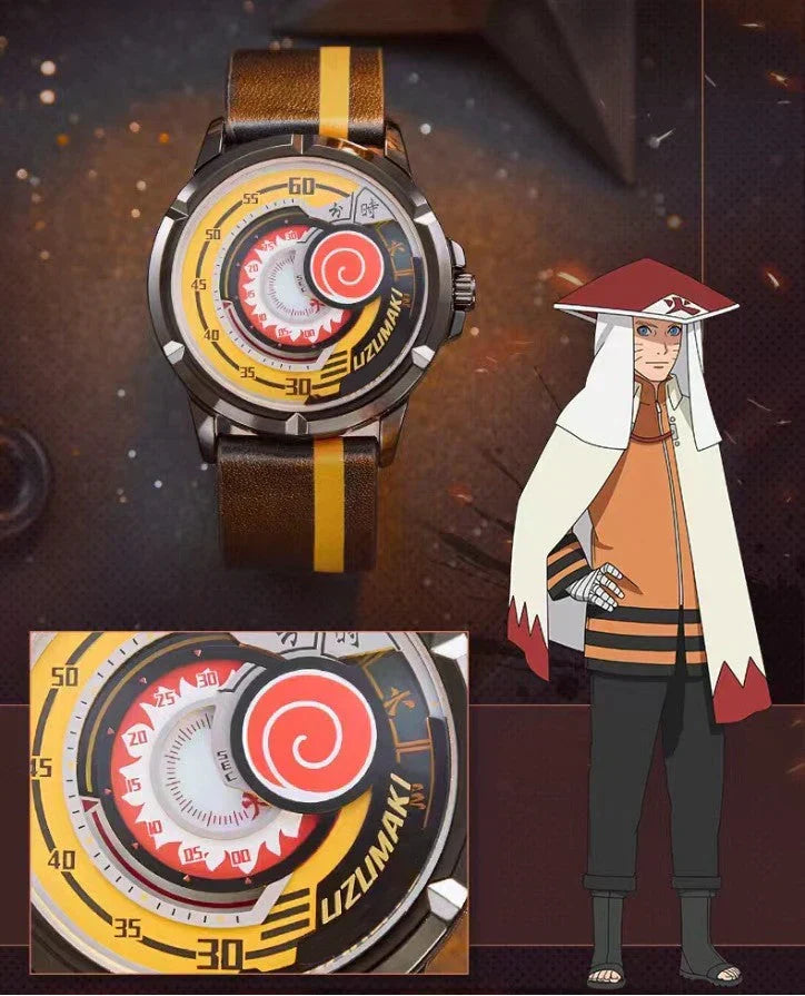 Montre Boruto/Sasuke/Sarada Montre étanche à trois degrés Montre Sharingan