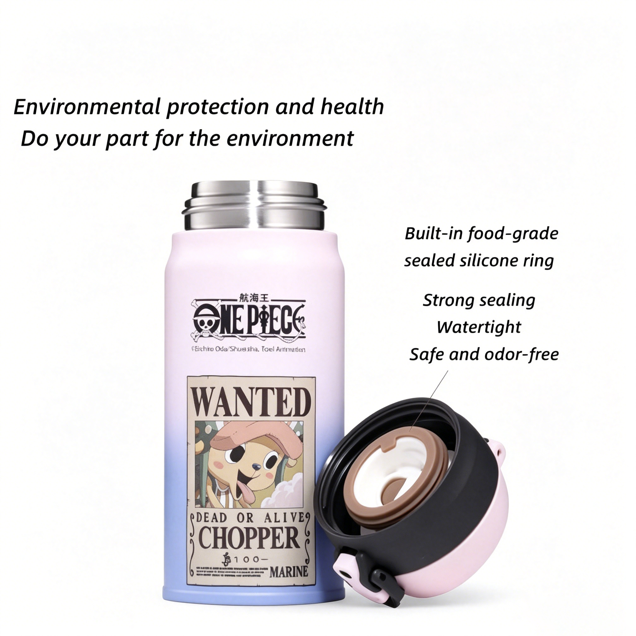 Luffy/Zoro/Chopper vacuum stainless steel insulated cup