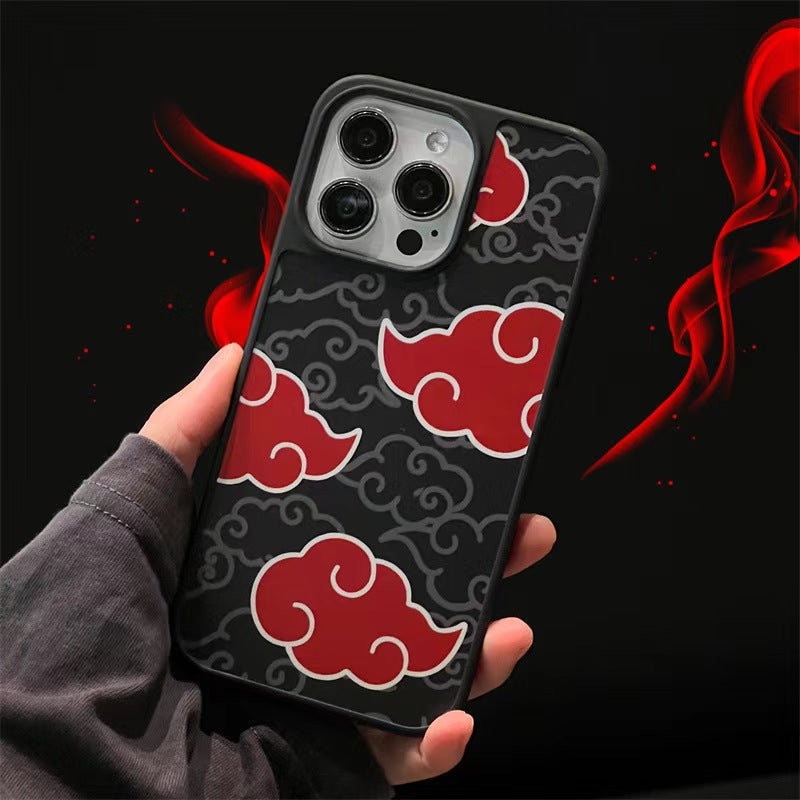 Coque de téléphone antichoc en silicone Kurama/Akatsuki pour iPhone