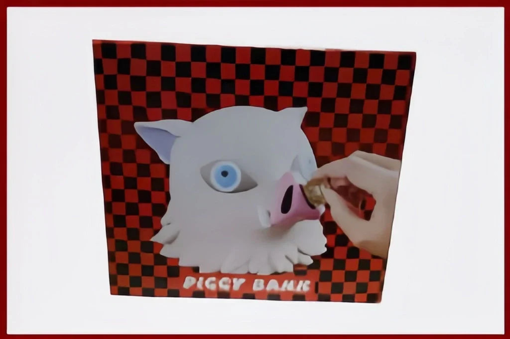 Version officielle Hashibira Inosuke de la tirelire décorative, amusante et adorable, en forme de cochon, qui change les pièces.
