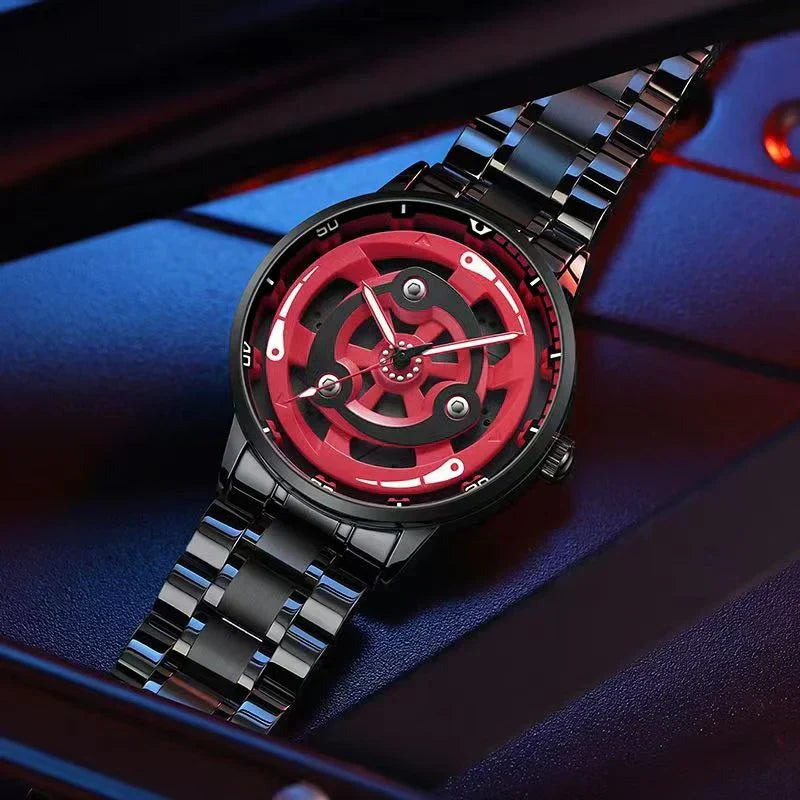 Montre rotative Sharingan de Sasuke/Madara/Itachi. Montre élégante et cool.